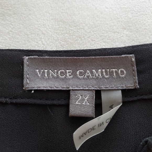 Vince Camuto Plus Size 2X Pink Black LS Top NWT - Picture 7 of 14